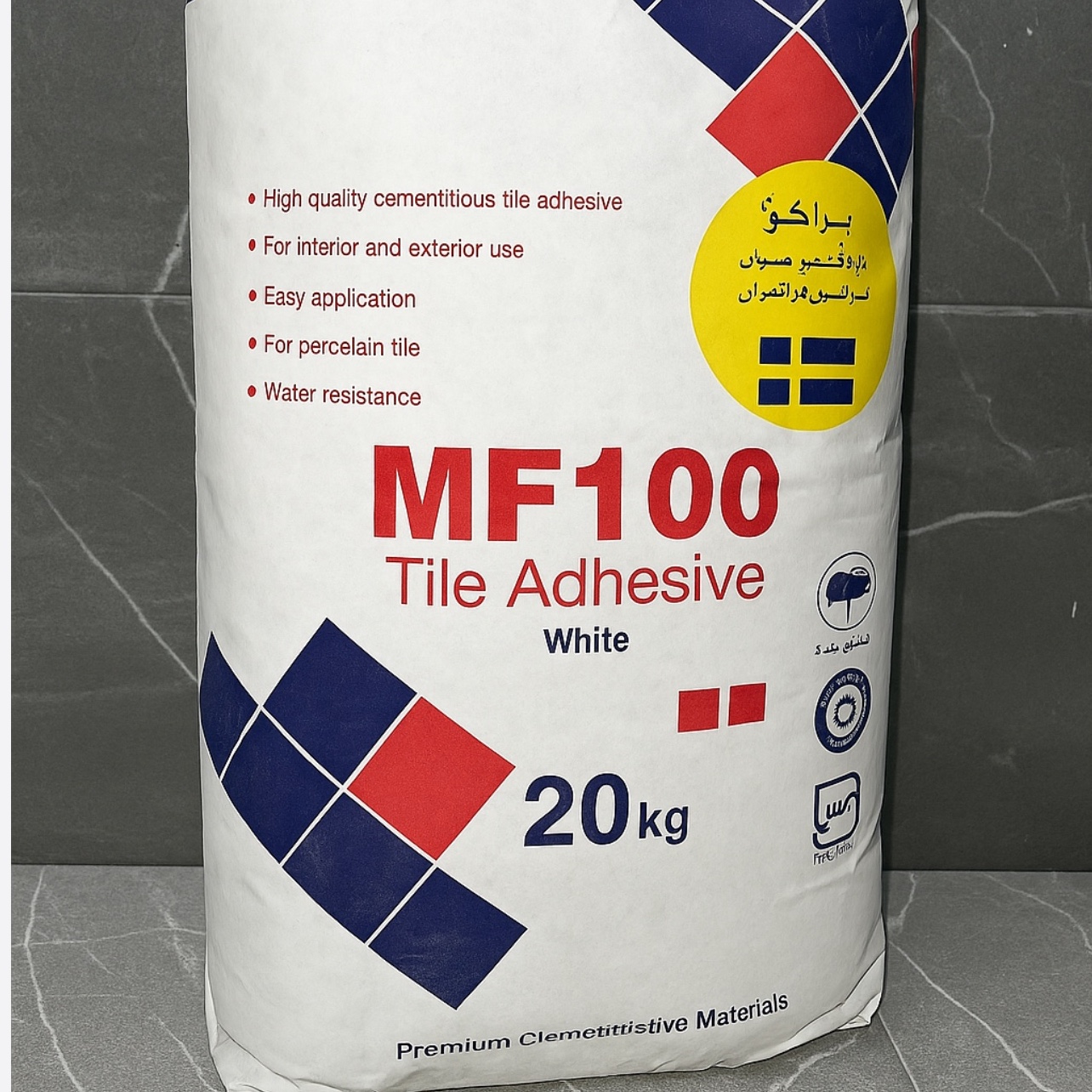 چسب کاشی پودری mf100 تراکو