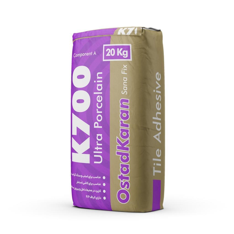 خرید و قیمت چسب کاشی پرسلان k700 (20کیلوگرم)